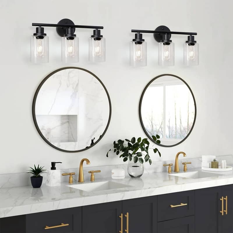 Modern Bathroom Light Fixtures, 3 Light Vanity Lights