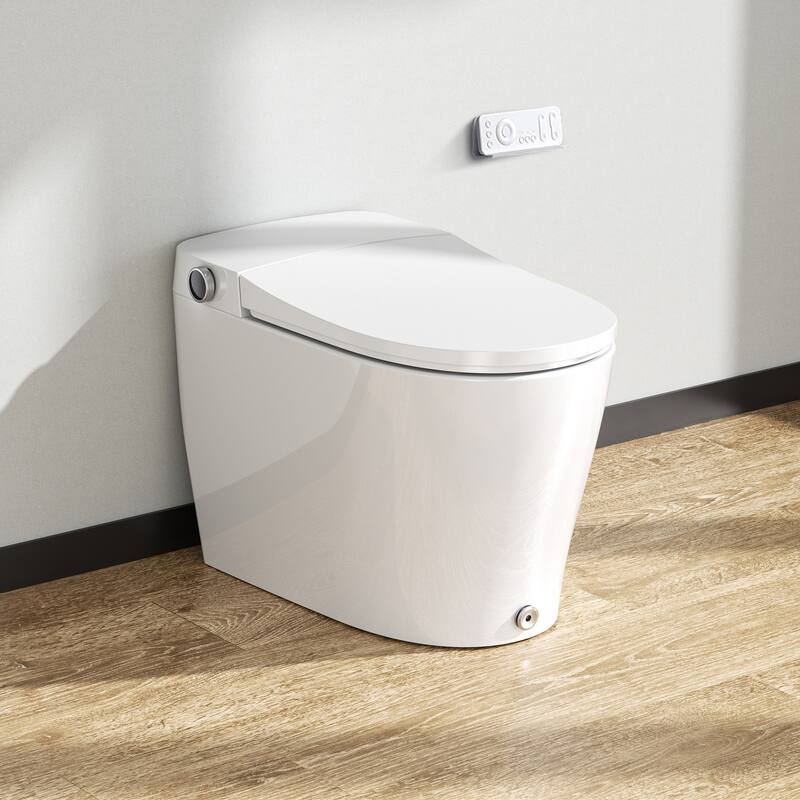 Smart Bidet Toilet, with Auto Open/Close Lid, Auto Powerful Flush, Heated Seat - N/A