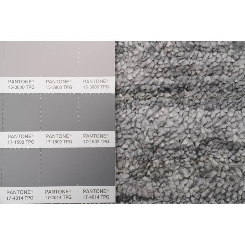 Hand Knotted Oriental Viscose Silk Carpet Tribal Animal Pictorial Greys & Charcoal Gabbeh Area Rug - 11' 10'' X 12' 4''