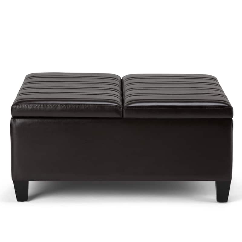 WYNDENHALL Tyler 36 inch Wide Contemporary Square Table Ottoman