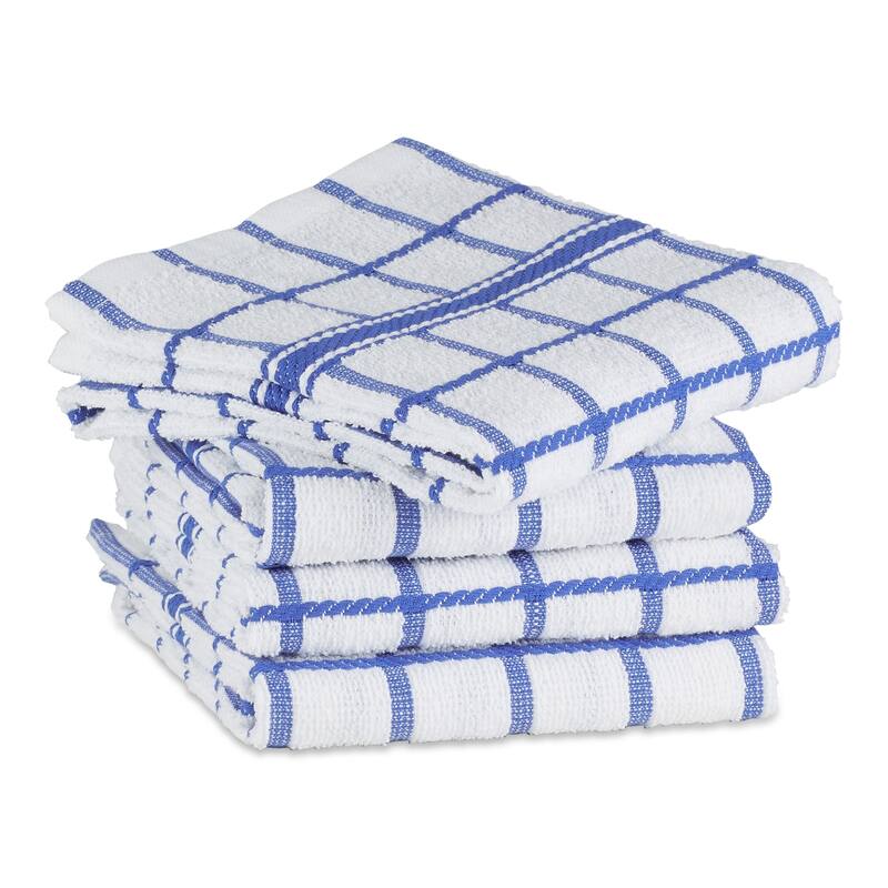 DII Artichoke Windowpane Terry Dishtowel (Set of 4)