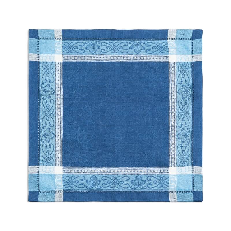 French Home Linen Set of 6 Astra Napkins - Shades of Blue