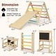 preview thumbnail 16 of 21, 7-in-1 Toddler Climbing Toy Connected Table and Chair Set for Boys and Girls - 31.5” x 23.5” x 5” (L x W x H)