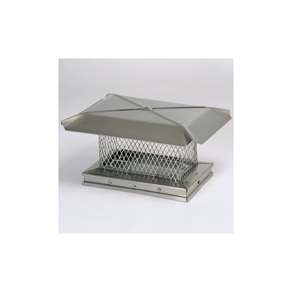 5//8/" Mesh 304-SS 13319 17/" x 21/" Gelco Single-Flue Chiminey Cap