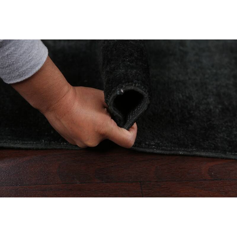 Hand Knotted Oriental 100% Wool Carpet Tribal Contemporary Black Gabbeh (kashkoli) Area Rug - 6' 0'' X 3' 11''