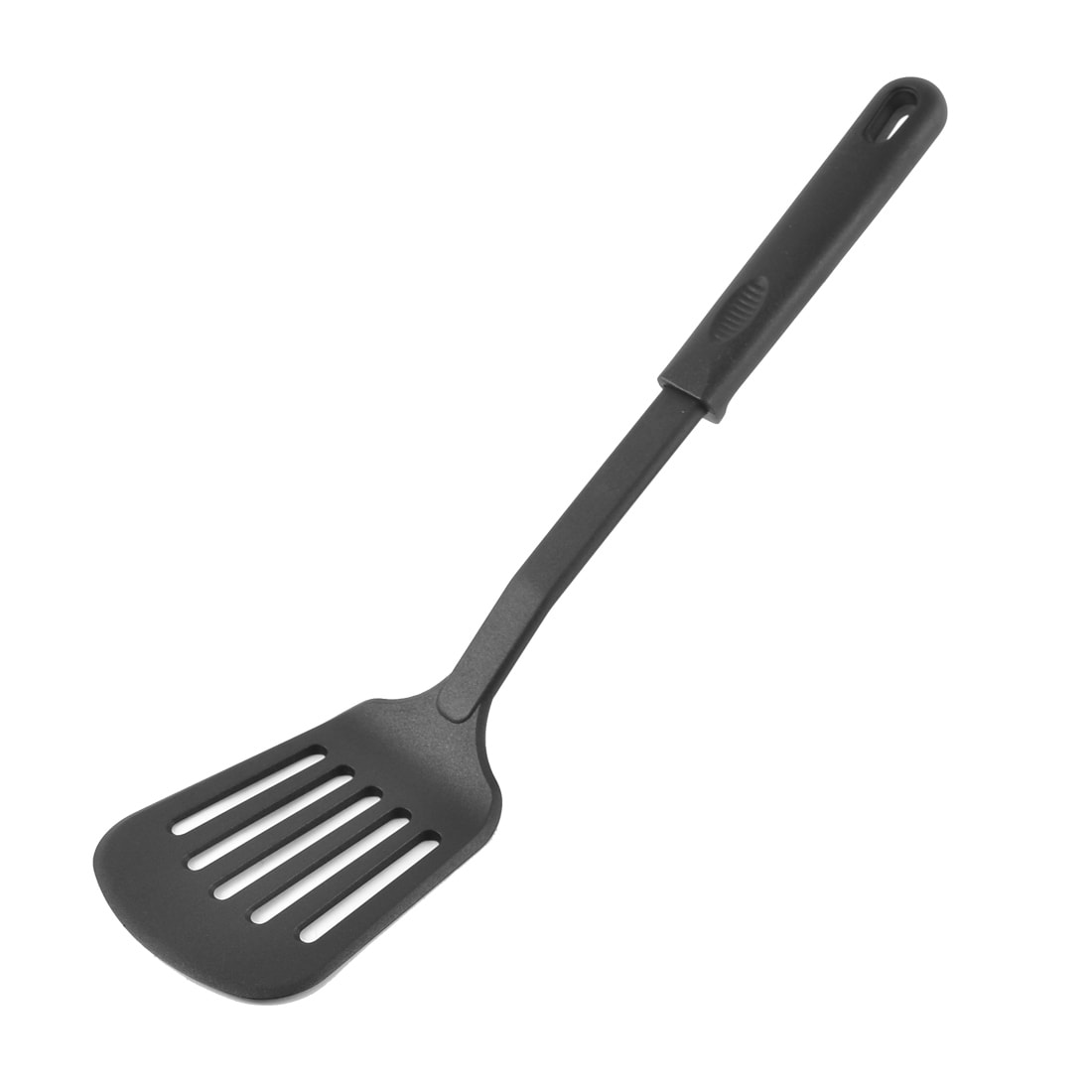 Stainless Steel Starchef Silicone Slotted Turner Spatula Heat Resistant Non-Stick Soft Grip Black 