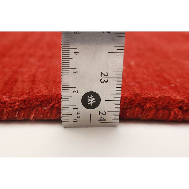 Kashkuli Gabbeh Red Rug 3'10" x 5'9" - 3'10 x 5'9