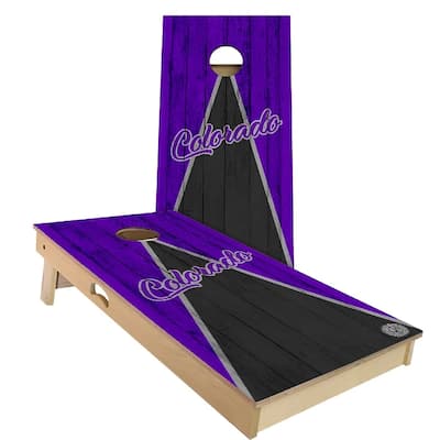 Colorado Triangle Baseball Outdoor Cornhole Board Set