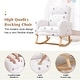 preview thumbnail 19 of 126, HOMYKA Rocking Chair for Nursery with Footrest