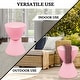 preview thumbnail 92 of 143, Boyd Round Side Table with Ribbed Design Base - Accent Hourglass End Table with Removable Lid for Living Room & Bedroom