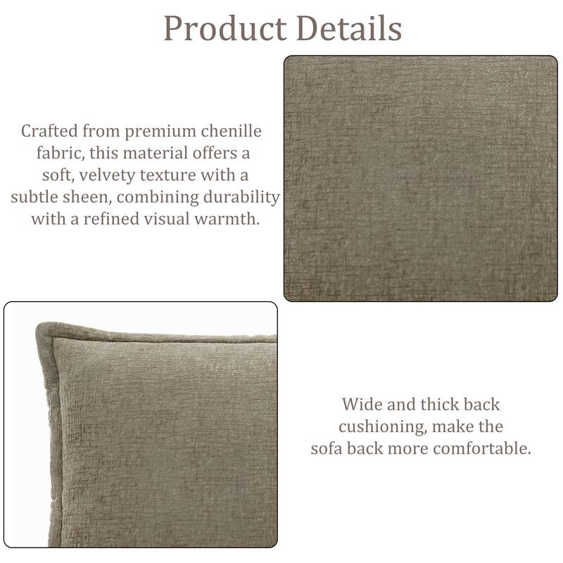 147.9'' W U-Shaped Modular Sectional Sofa Comfy Cloud Couch Chenille Sofa