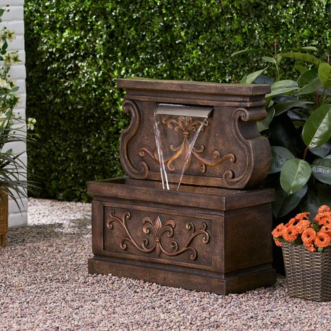 Arvilla Outdoor Outdoor Patina Fountain by Christopher Knight Home