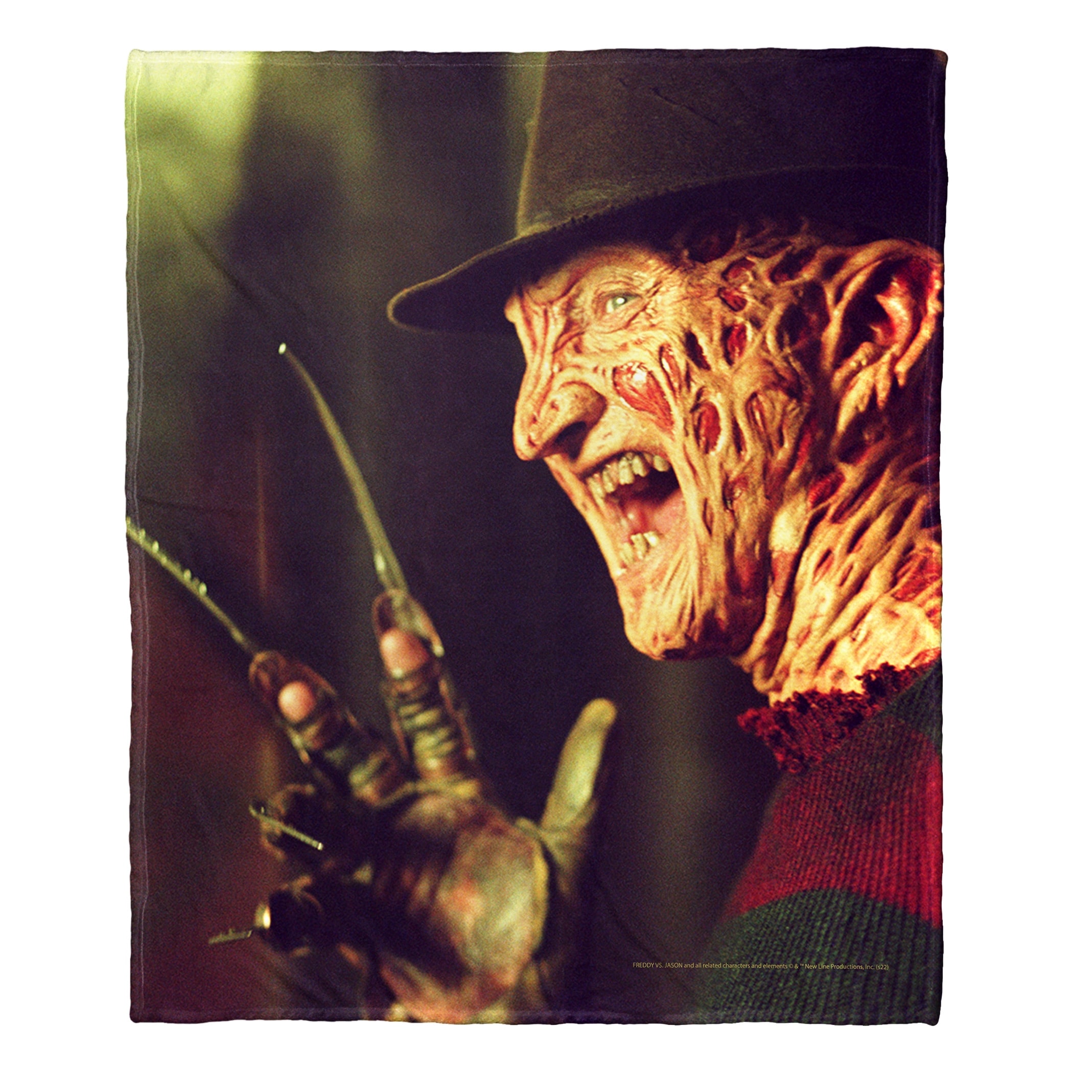Warner Brothers Freddy vs Jason Freddy Waves Silk Touch Throw Blanket