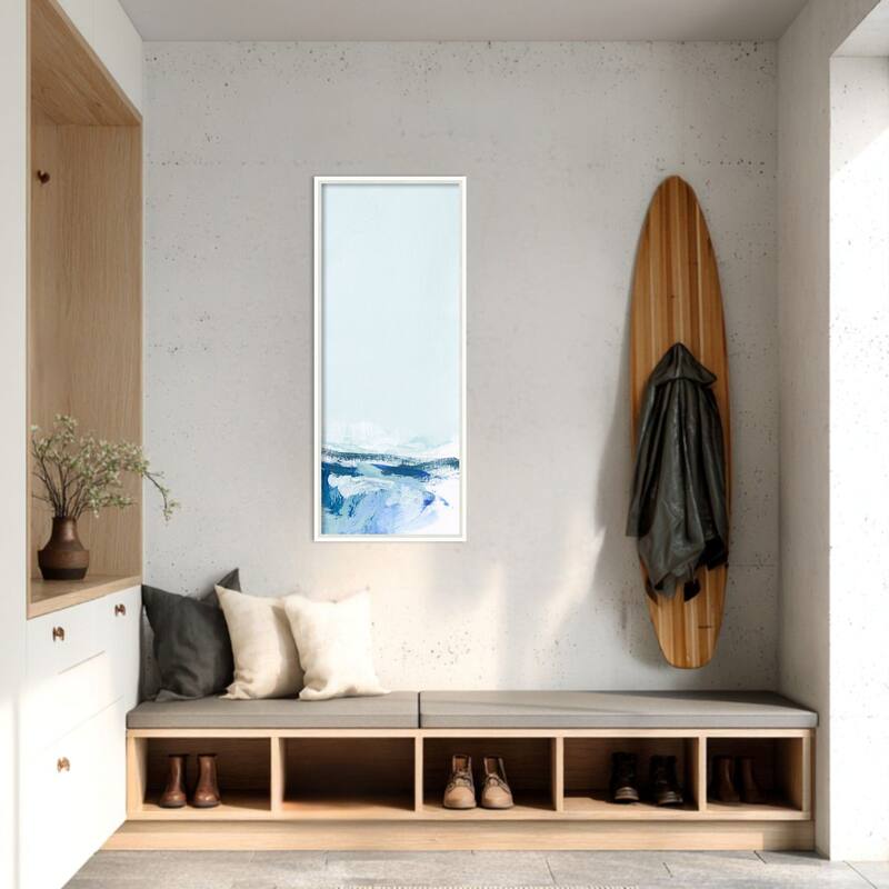 Amanti Art Framed Fabric Pinboard Coastal V by Christina Long Printed Bulletin Board