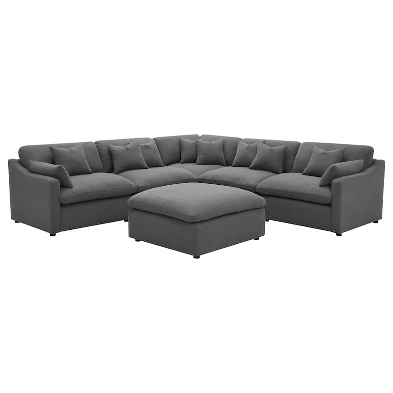 Hobson 6-piece Upholstered Modular Sectional Sofa
