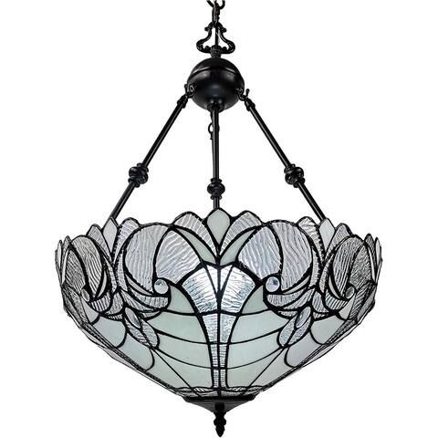 Tiffany Style Hanging Pendant Lamp 18 in Wide AM263HL18B Amora Lighting