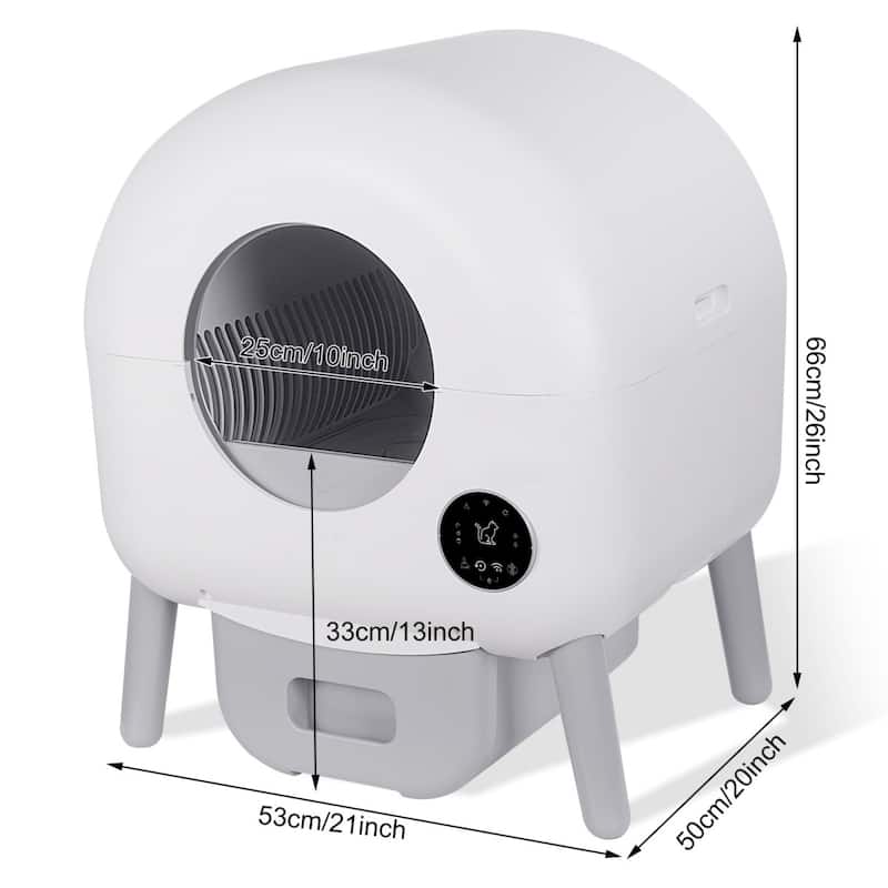 Automatic Cat Litter Box Self Cleaning With App Control