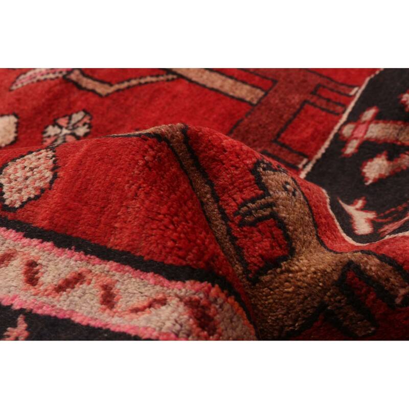 ECARPETGALLERY Hand-knotted Andelz Red Wool Rug - 3'8 x 9'9