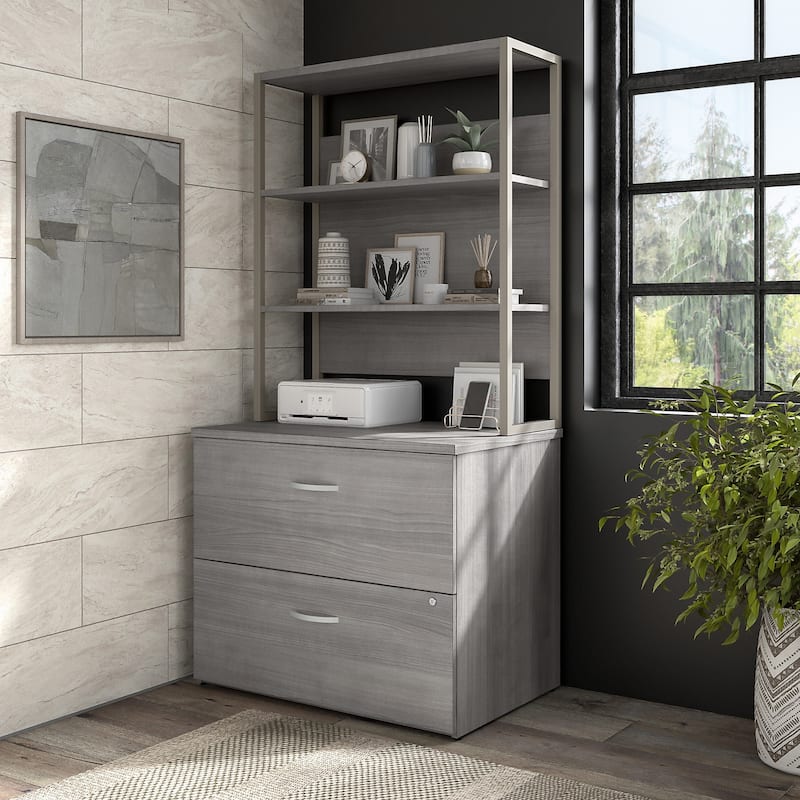 Hybrid 36W Bookcase Hutch by Bush Business Furniture