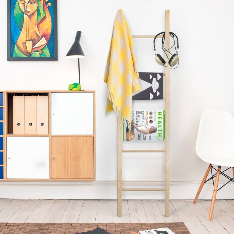 Carson Carrington Narpes Natural Maple Decorative Ladder