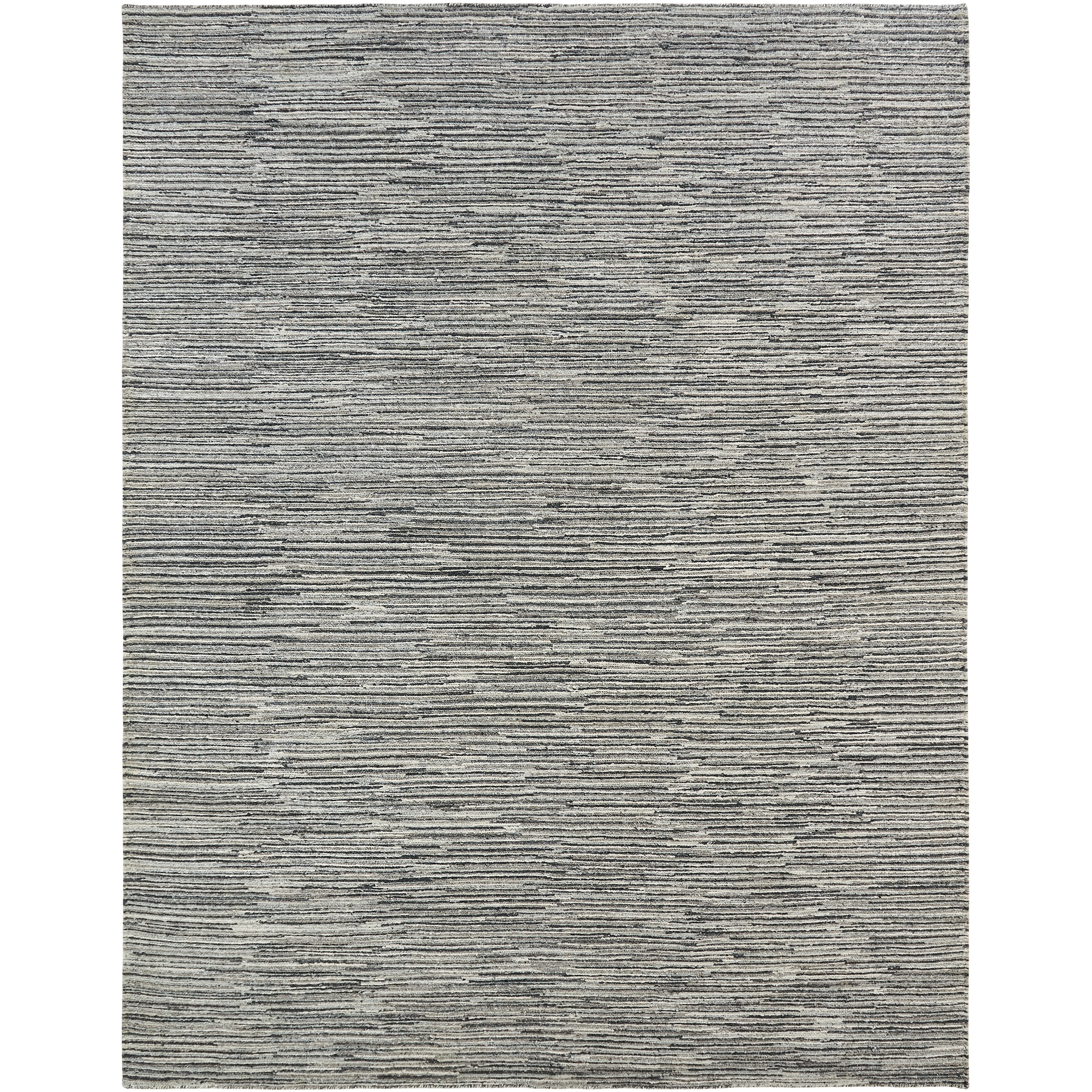KALATY Modern Grey Flatweave Weave 100% Viscose Area Rug