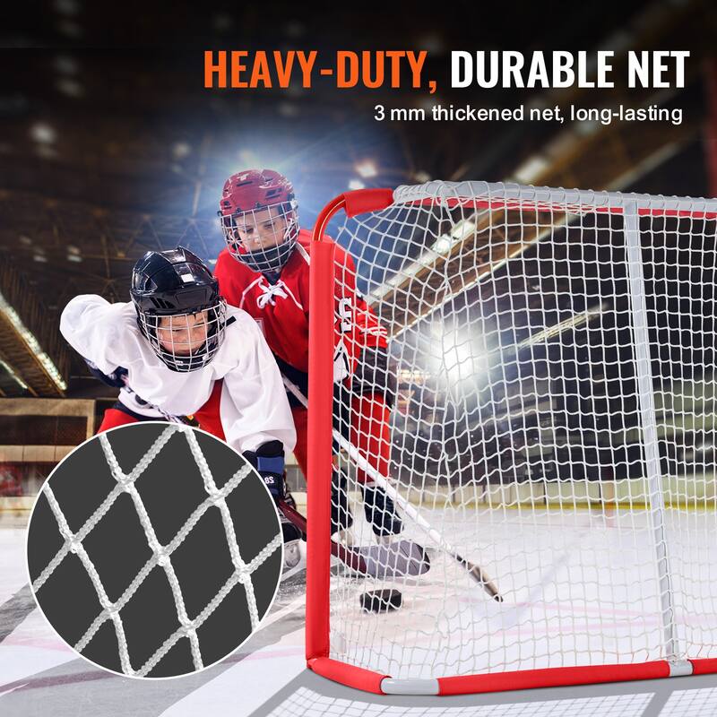 Street Hockey Net Portable Hockey Goal with Net, Easy Assemble