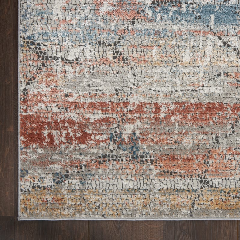 Nourison Rustic Textures Contemporary Abstract Area Rug
