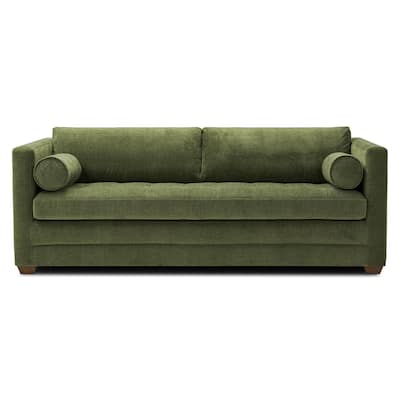Poly and Bark Napa 82" Pull-Out Sofa Bed in Distressed Green