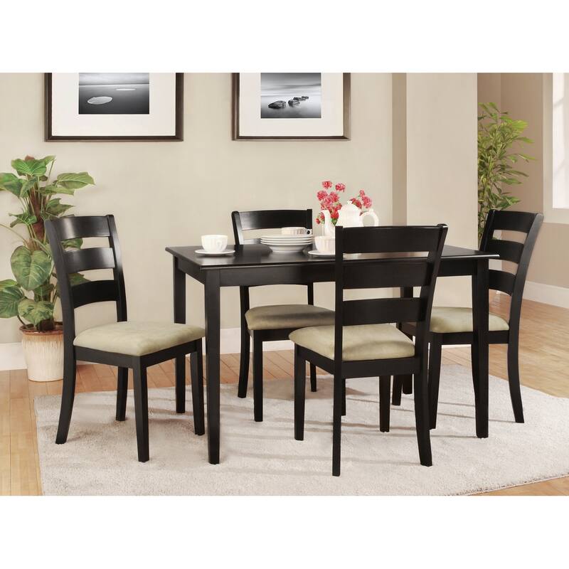 Wilmington Black Wood 5-piece Dining Set by iNSPIRE Q Classic