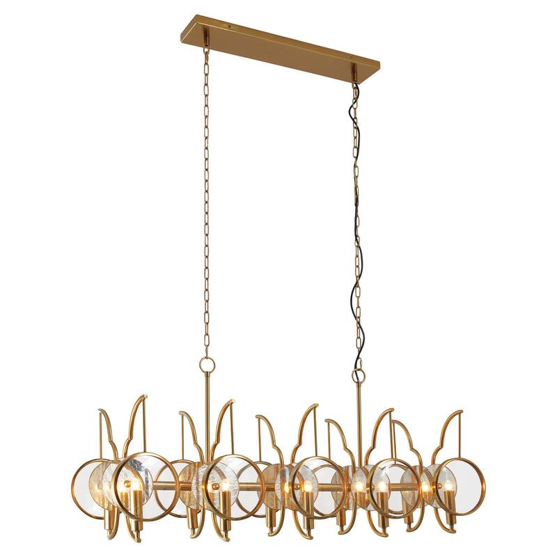 Minka Lavery 3817 Into Focus 10 Light 45" Wide Abstract Linear
