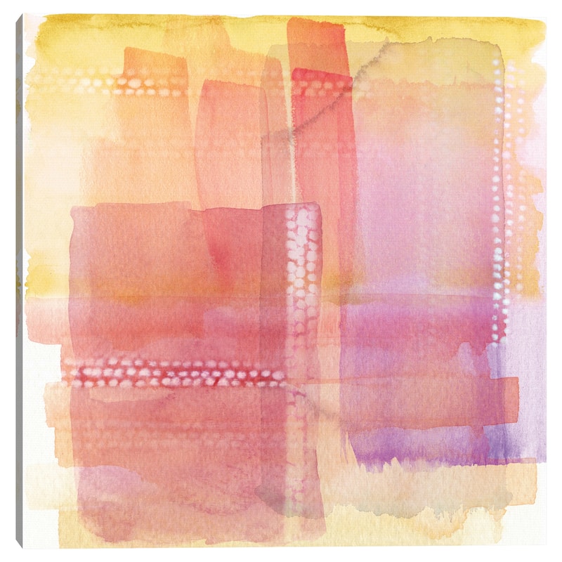 Pink Water Lines by Nikki Chu Canvas Art Print