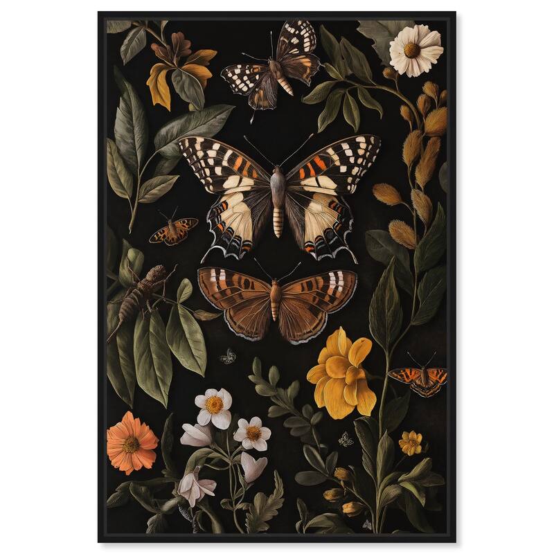 Winged Visitors I Canvas by Art Remedy - Black - 10" x 15"