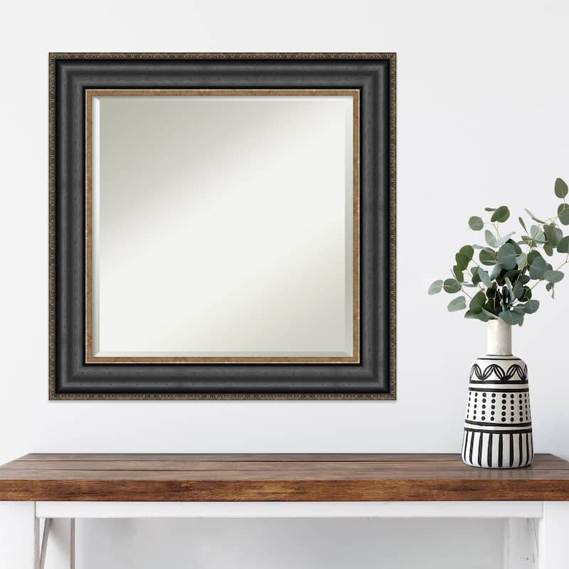 Beveled Wall Mirror - Thomas Black Bronze Frame - Thomas Black Bronze