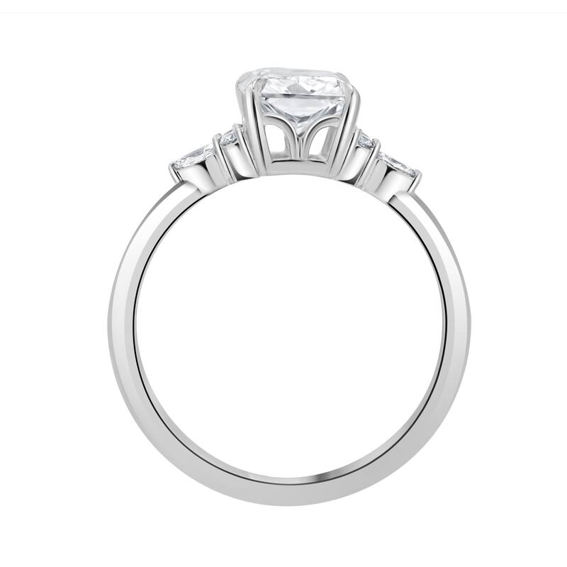 Auriya 14k Gold 5 3/5ctw Lab grown Radiant Nature's Inspired Diamond Engagement Ring (F-G VS)