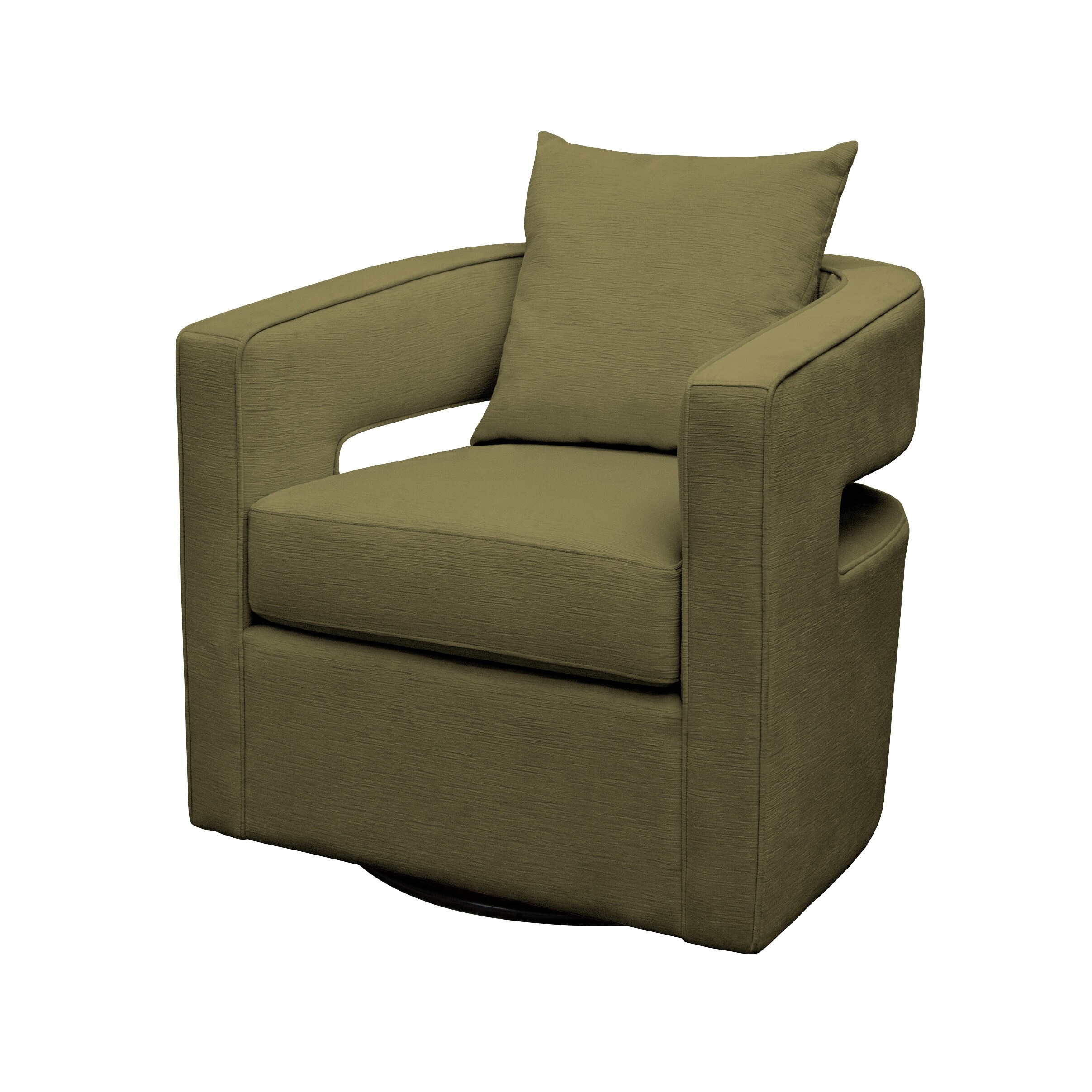 Abbyson Vivi Fabric Swivel Accent Chair Overstock