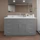 Option Dark Gray / Giotto Quartz Top / Brushed Nickel