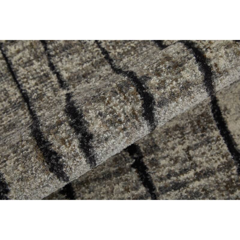 Grand Bazaar Kiba Machine Made Abstract Transitional Area Rug