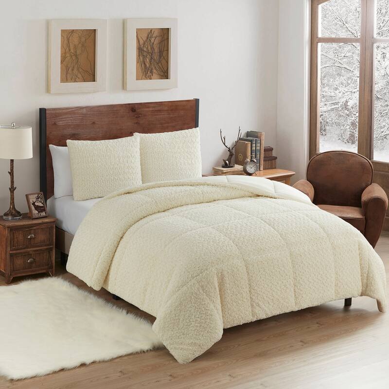 Mika Fake Fur Animal Comforter Set