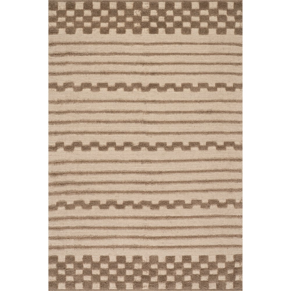 Carmeon Hamilton Nubi Bohemian Striped Hand Woven Rug