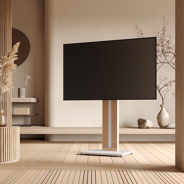 FITUEYES Zen Wood Swivel TV Stand for 32-65 in TVs - Bed Bath