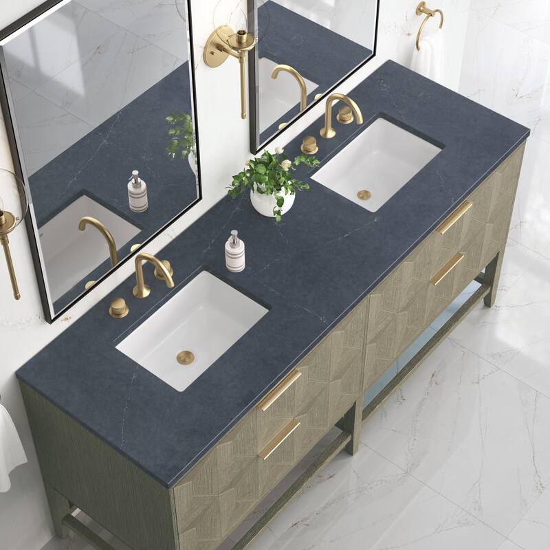 James Martin Vanities D100-V72-3CSP Emmeline 72" Free Standing Double