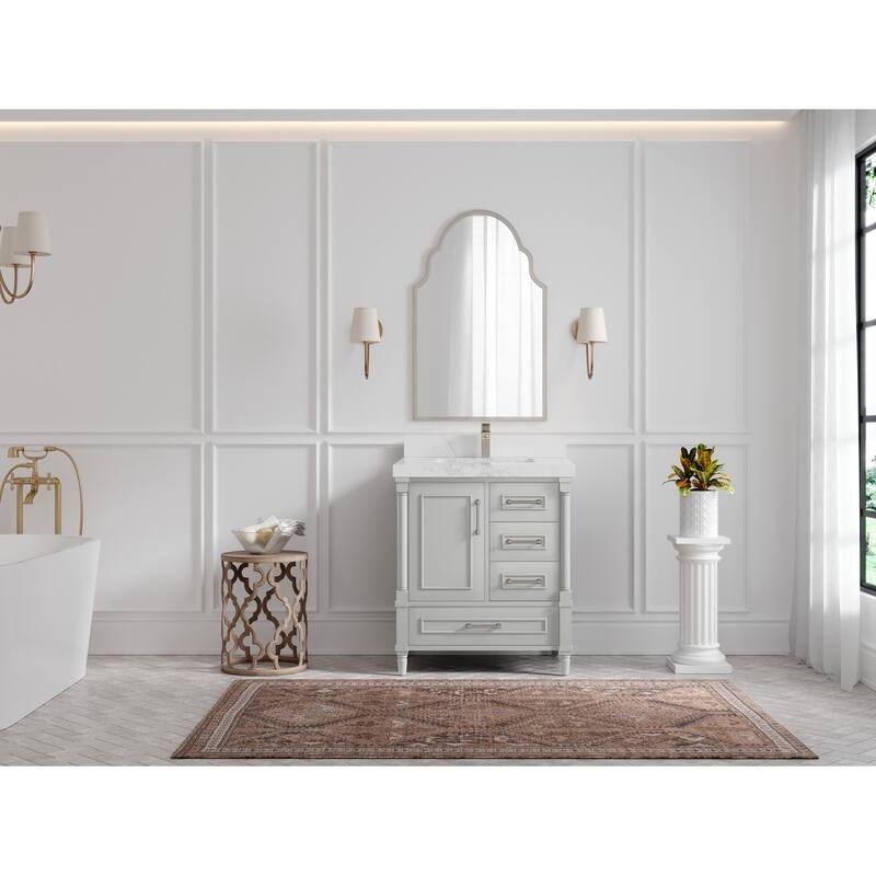 Willow Collections 30 in. W x 22 in. D Aberdeen Single Sink Bathroom Vanity with Countertop