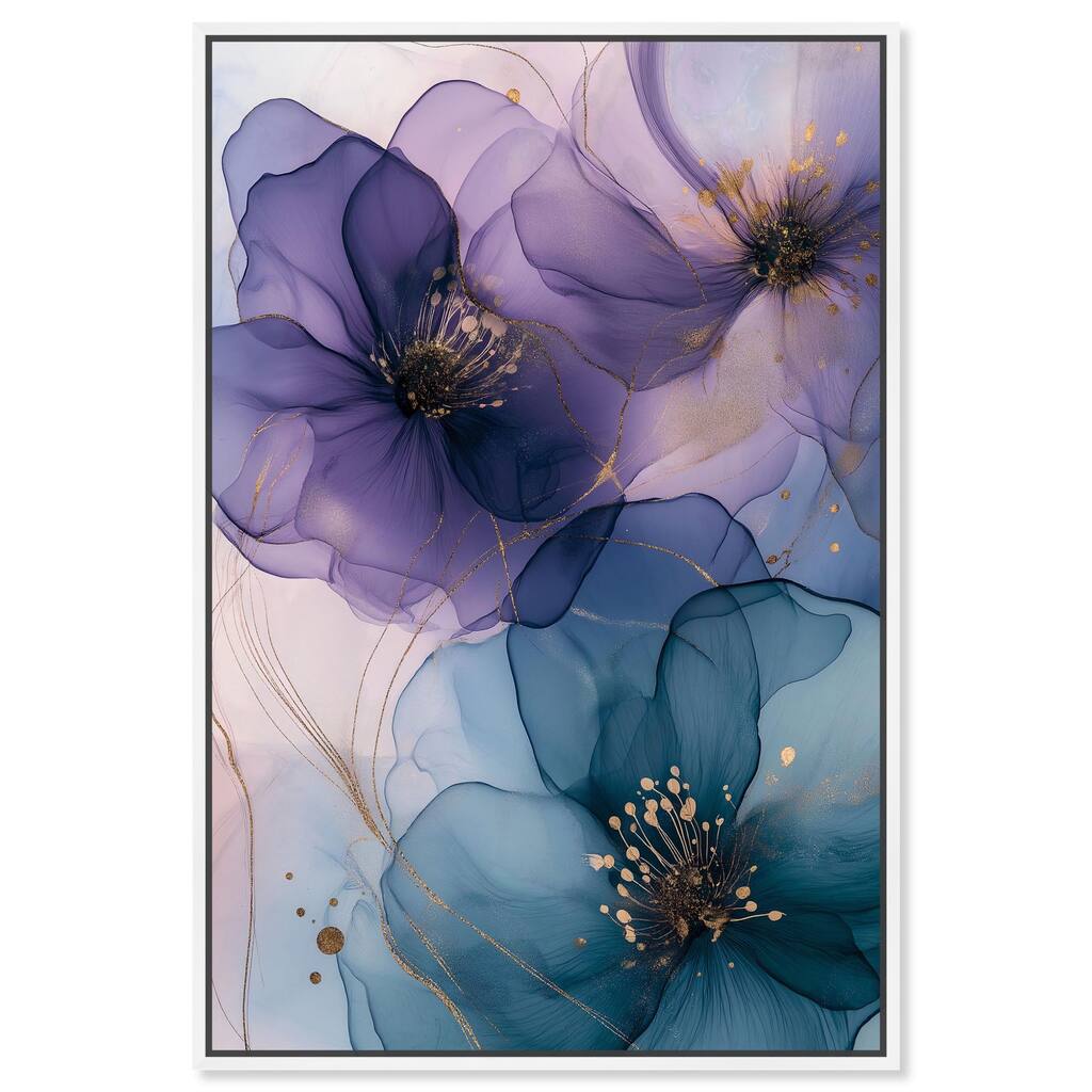 Gilded Cyanescence II Canvas by Art Remedy