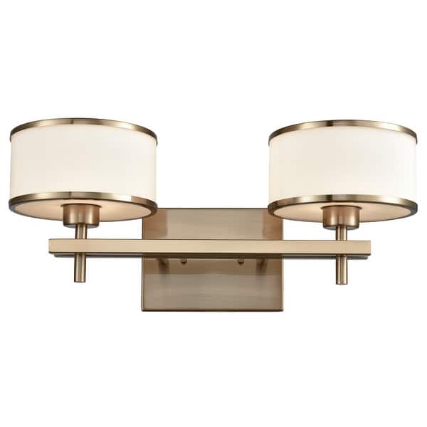slide 1 of 2, Utica 2-Light Vanity Lamp