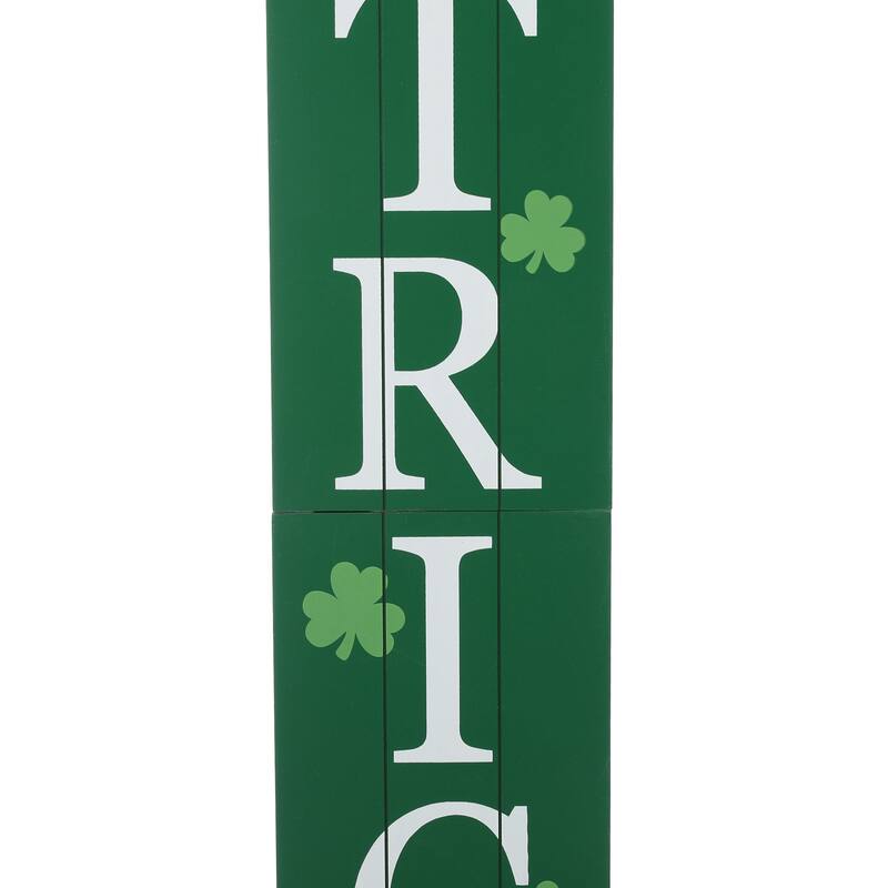 Glitzhome 60"H Wooden St. Patrick's Porch Sign