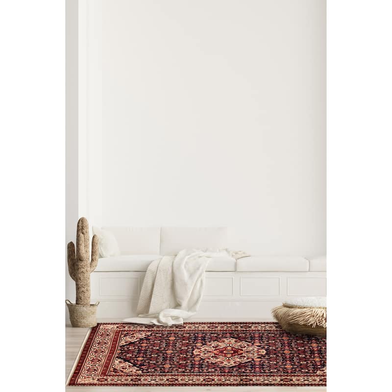 ECARPETGALLERY Hand-knotted Anatolian Vintage Navy Wool Rug - 5'4 x 10'2