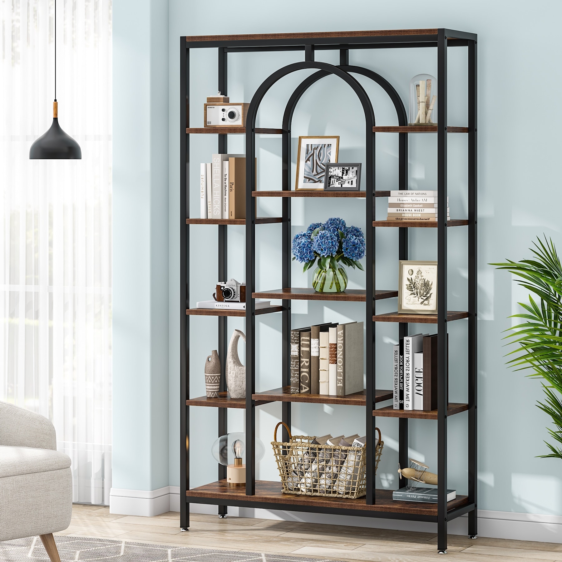 Industrial clearance tall bookcase