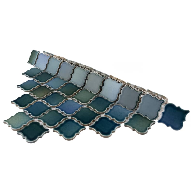 Merola Tile Hudson Tangier Lagoon 12-3/8" x 12-3/8" Porcelain Floor and Wall Tile