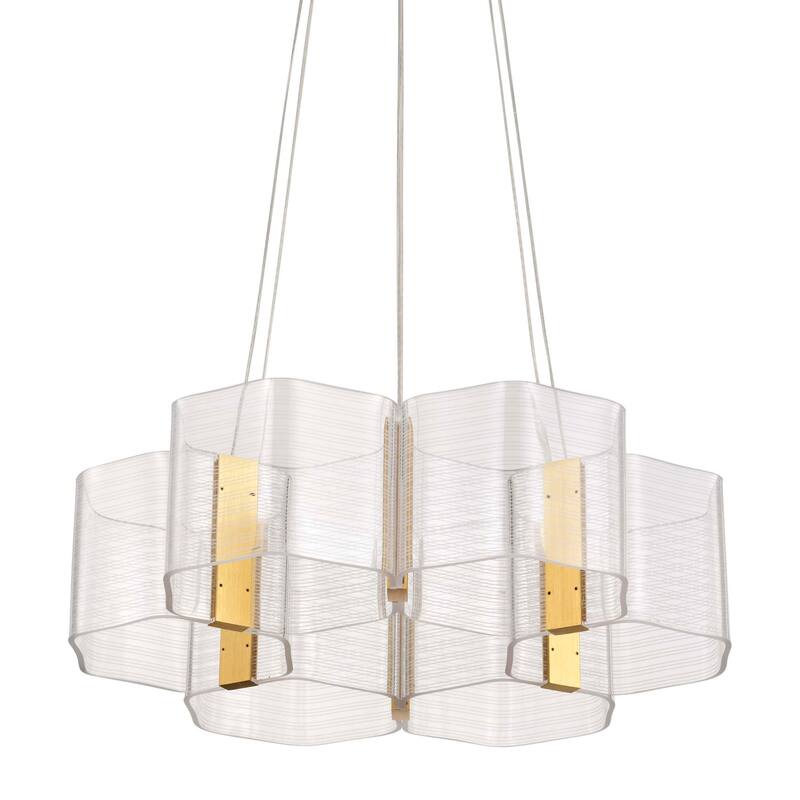 Nuvo Lighting 62/2403 Kenzo 21" Wide LED Chandelier - Polished Anodized Bronze