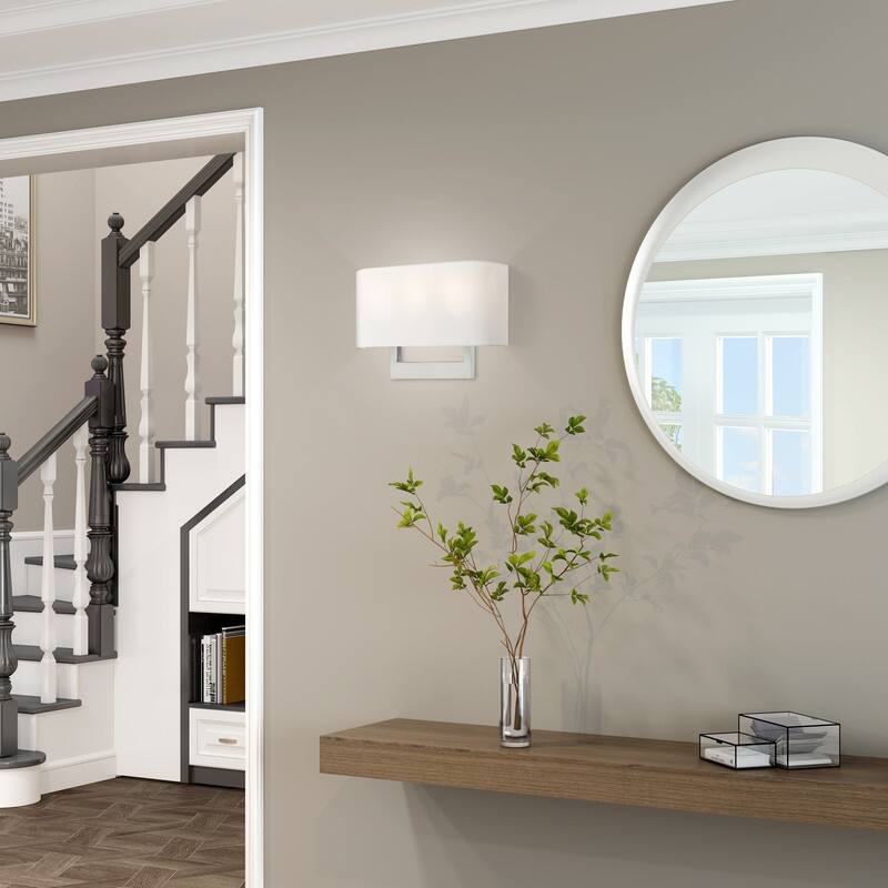 Livex Lighting 3-light Brushed Nickel Wall Sconce, 42402-91 - 16" W X 10" H X 3.95" EXT